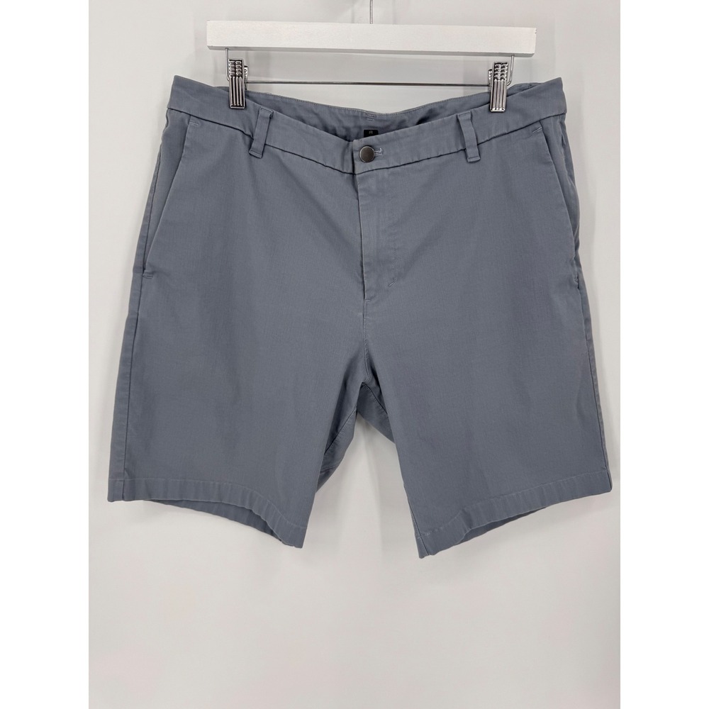 Lululemon Commission Shorts Mens 36 Grey Blue Technical Chino Performance